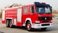 Σύγχρονα πυρκαγιά και οχήματα διάσωσης SINOTRUK HOWO που ψεκάζουν τον εξοπλισμό φορτηγών