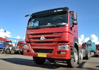 8X4 ευρο- 2 336HP κόκκινο εμπορικό φορτηγό κιβωτίων φορτίου LHD 30-60 τόνοι