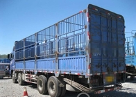 12 φορτηγό σώματος πασσάλων φορτίου ροδών LHD Euro2 336HP/φορτηγό εμπορευματοκιβωτίων ζωικού κεφαλαίου