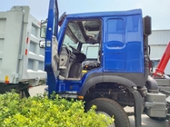 400HP χαμηλή Tipper κατανάλωσης HOWO καυσίμων μπλε υψηλή ιπποδύναμη φορτηγών απορρίψεων RHD 6×4 12wheels