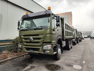 SINOTRUK HOWO 400HP Green Tipper Dump Truck RHD 6×4 12 τροχών Μεγάλη ιπποδύναμη