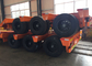 Hydraulic Flatbed Semi Trailer Truck For Construction Loading 80 Tons 17m