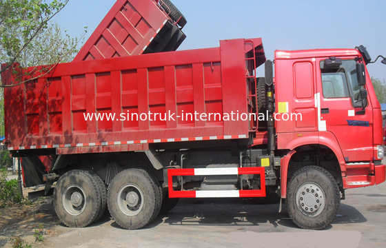 Tipper ρόδες φορτηγών απορρίψεων SINOTRUK HOWO 10 που φορτώνουν την ικανότητα 25-40tons 10-25CBM