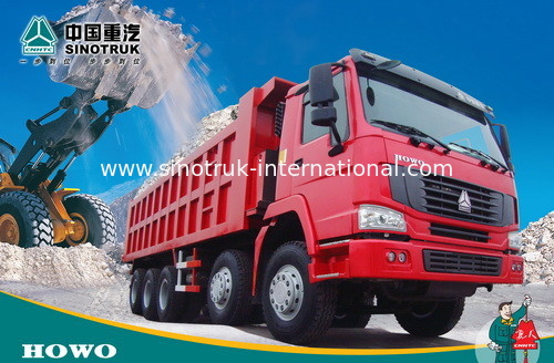 Tipper SINOTRUK HOWO φορτηγό απορρίψεων 371HP 8X4 LHD 31tons 20-30CBM ZZ3317N3567W