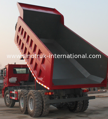 Tipper φορτηγό απορρίψεων SINOTRUK HOWO 70 να εξαγάγει LHD 371HP 70tons ZZ5707S3640AJ