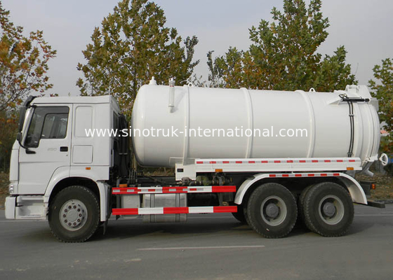 6X4 κενό φορτηγό βυτιοφόρων Euro2 290HPRoad/φορτηγό βυτιοφόρων αντλιών λυμάτων/βυτιοφόρων αναρρόφησης λυμάτων