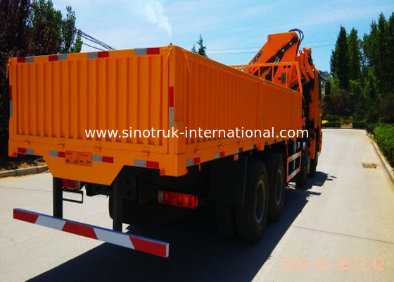 SINOTRUK τοποθετημένος φορτηγό εξοπλισμός γερανών 12 τόνοι XCMG για την ανύψωση 6X4 290HP