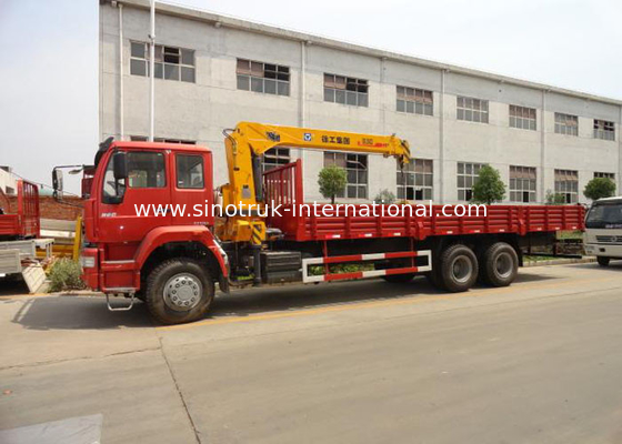 SINOTRUK τοποθετημένος φορτηγό εξοπλισμός γερανών 12 τόνοι XCMG για την ανύψωση 6X4 290HP