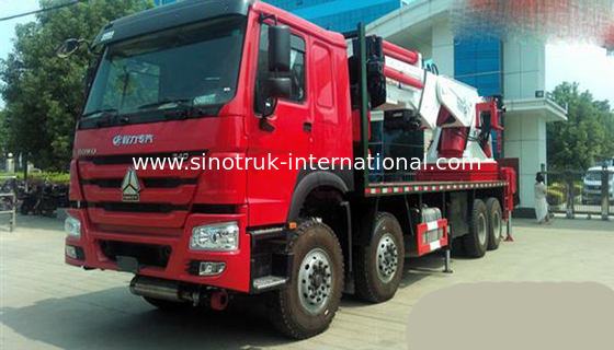 SINOTRUK τοποθετημένοι φορτηγό γερανοί βραχιόνων αρθρώσεων 25 τόνοι