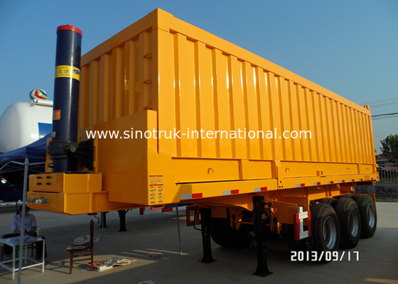 Ημι Tipper ρυμουλκών φορτηγό 3 άξονες 70Tons 25-45CBM για τη μεταλλεία/την κατασκευή