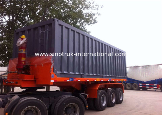 Ημι Tipper ρυμουλκών φορτηγό 3 άξονες 70Tons 25-45CBM για τη μεταλλεία/την κατασκευή