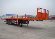 Επίπεδης βάσης ημι φορτηγό 3 άξονες 30-60Tons 13m ρυμουλκών για τη φόρτωση εμπορευματοκιβωτίων