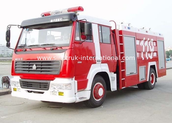Φορτηγά 12CBM LHD 290HP πυροσβεστικής υπηρεσίας έκτακτης ανάγκης δεξαμενών νερού με τα αντιολισθητικά κιγκλιδώματα