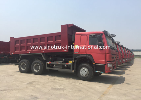 Tipper SINOTRUK HOWO φορτηγό απορρίψεων 10 - 25CBM με το ΜΊΝΙ φορέα καθισμάτων αναστολής αέρα