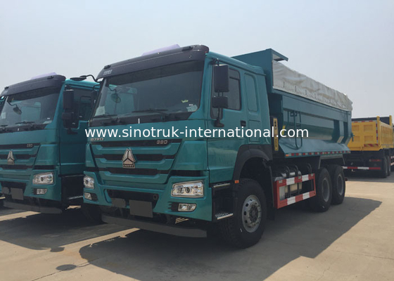 25 6x4 Sinotruk Howo απορρίψεων φορτηγών WD615.47 371HP διευθετήσιμων τόνοι τιμονιών
