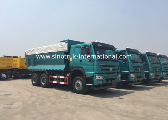 25 6x4 Sinotruk Howo απορρίψεων φορτηγών WD615.47 371HP διευθετήσιμων τόνοι τιμονιών