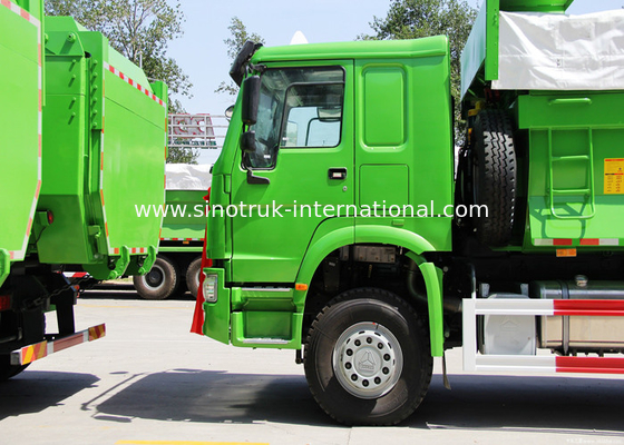 30 - 40 Tipper 6X4 LHD τόνοι φορτηγών απορρίψεων με το μέτωπο 10-25CBM που ανυψώνει τον υδραυλικό κύλινδρο