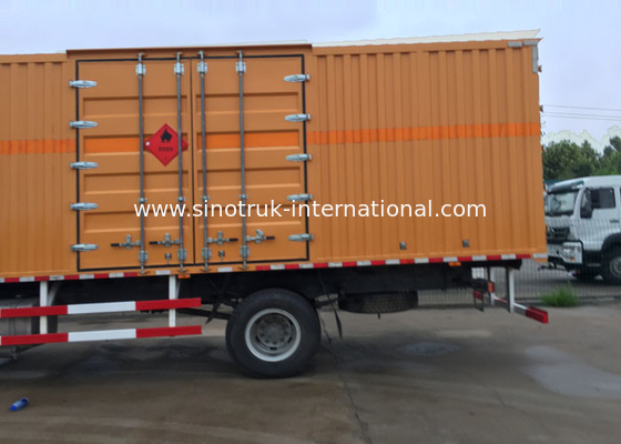 Ευρο- όχημα 2 φορτηγών υψηλής ασφαλείας Van Cargo Truck SINOTRUK HOWO 4X2 LHD