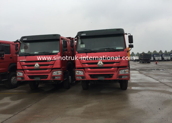 266HP 10 Tipper ροδών τύπος φορτηγών απορρίψεων RHD Τ που ανυψώνει την υψηλή ικανότητα φόρτωσης