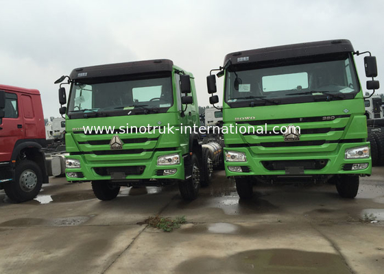 Πλαίσια 371HP 8X4 LHD φορτηγών απορρίψεων SINOTRUK HOWO 31 28CBM εμπορικών τόνοι φορτηγών απορρίψεων