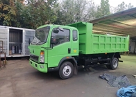 Πράσινος Tipper υψηλής αντοχής χάλυβας Howo 116hp φορτηγών απορρίψεων