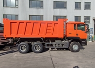 Πορτοκαλί Sinotruk Tipper Howo 6 X 4 φορτηγό απορρίψεων νέο 371HP LHD