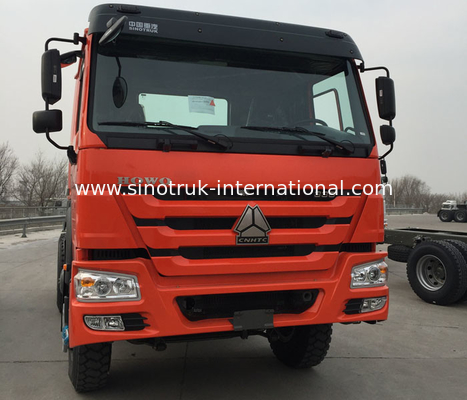 Πορτοκαλί φορτηγό RHD 10 ρόδες 371 HP ZZ4257S3241W τρακτέρ ρυμούλκησης SINOTRUK HOWO
