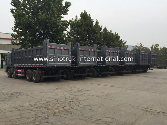 Άσπρο φορτηγό απορρίψεων SINOTRUK HOWO A7 8X4 βαρύ για τη μεταλλεία ZZ3317N3867N1