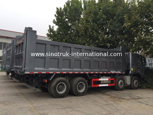 Άσπρο φορτηγό απορρίψεων SINOTRUK HOWO A7 8X4 βαρύ για τη μεταλλεία ZZ3317N3867N1