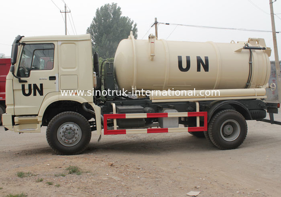 Φορτηγό 10000L LHD 4X2, φορτηγά αναρρόφησης λυμάτων SINOTRUK HOWO υγρών αποβλήτων