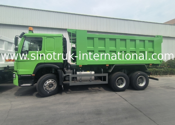Sinotruk Howo Τρακ Weichai 400Hp 6 × 4 Lhd Πράσινο Μέσο Ανύψωση