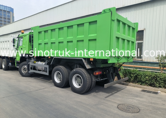 Sinotruk Howo Τρακ Weichai 400Hp 6 × 4 Lhd Πράσινο Μέσο Ανύψωση