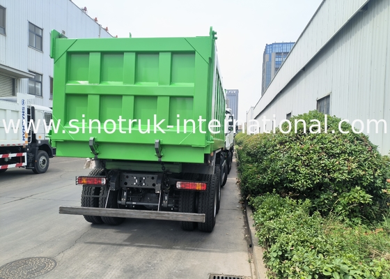 Sinotruk Howo Τρακ Weichai 400Hp 6 × 4 Lhd Πράσινο Μέσο Ανύψωση