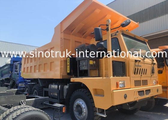 Sinotruk Howo Ορυχείο Τρακ 90Tons 6 × 4 Υψηλής αντοχής χάλυβα φορτηγό σώμα
