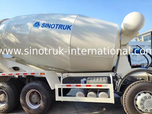 HOWO RHD 6*4 12CBM Λευκό Mixer Truck Μεγάλη Ιπποδύναμη 380HP Ιταλική δεξαμενή αναμειγνύσεων υψηλής απόδοσης