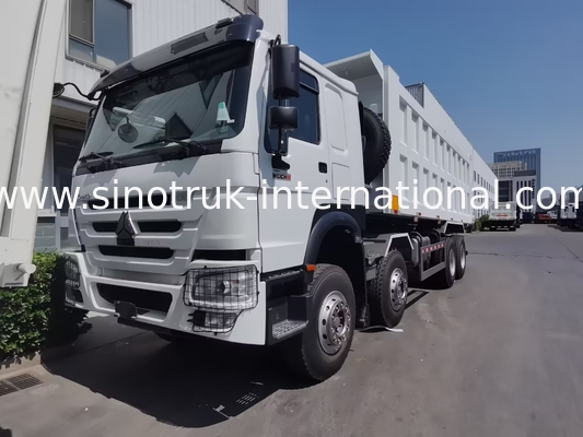 12 φορτηγό απορρίψεων Sinotruk HOWO 8X4 ροδών 400hp για τη μεταλλεία