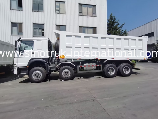 12 φορτηγό απορρίψεων Sinotruk HOWO 8X4 ροδών 400hp για τη μεταλλεία