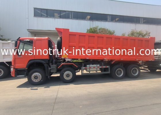 Sinotruk Howo Τρακ 400Hp 8 × 4 Rhd 12 τροχών Μεγάλο δίσκο 7600mm