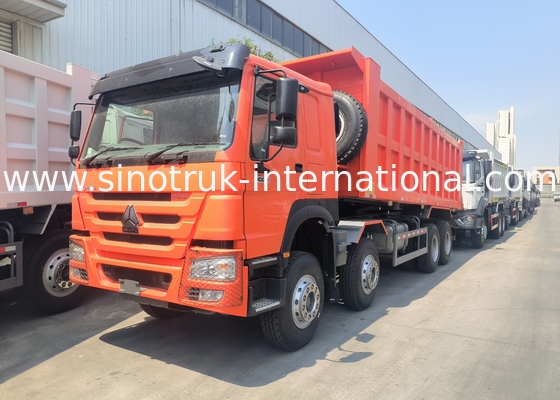 Sinotruk Howo Τρακ 400Hp 8 × 4 Rhd 12 τροχών Μεγάλο δίσκο 7600mm