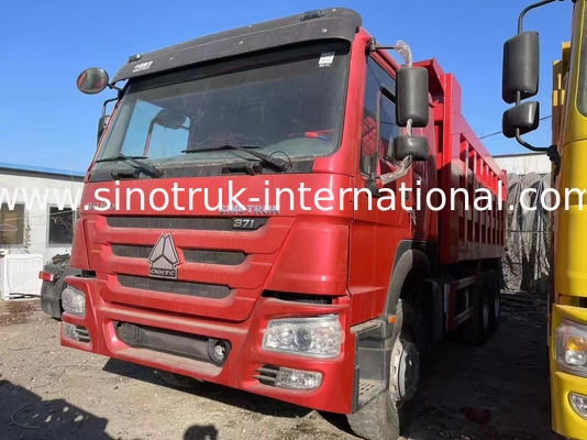 Χρησιμοποιούμενο Sinotruk Howo 6x4 Dump Truck 371hp βαρύ φορτίο
