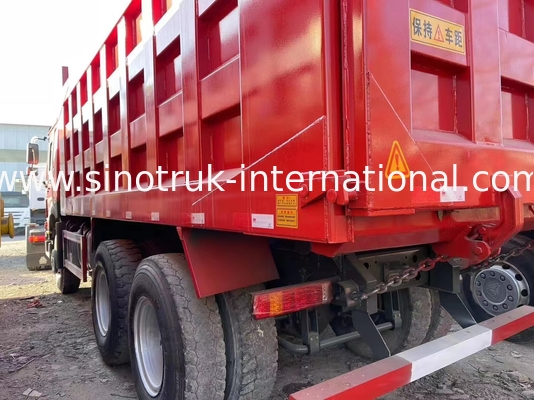 Χρησιμοποιούμενο Sinotruk Howo 6x4 Dump Truck 371hp βαρύ φορτίο