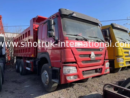 Χρησιμοποιούμενο Sinotruk Howo 6x4 Dump Truck 371hp βαρύ φορτίο