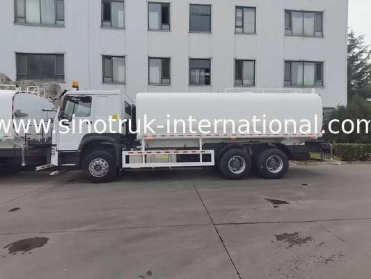 Sinotruk HOWO Λευκό RHD 6x4 φορτηγό δεξαμενής νερού ZZ1257V4347B1 με λειτουργία υψηλής πίεσης