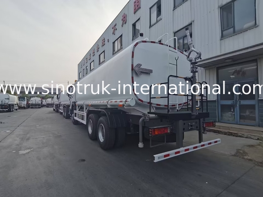 Sinotruk HOWO Λευκό RHD 6x4 φορτηγό δεξαμενής νερού ZZ1257V4347B1 με λειτουργία υψηλής πίεσης
