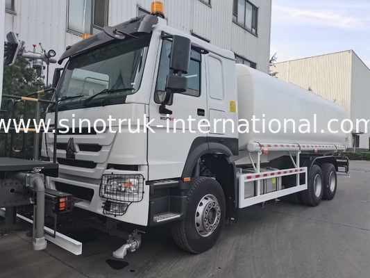 Sinotruk HOWO Λευκό RHD 6x4 φορτηγό δεξαμενής νερού ZZ1257V4347B1 με λειτουργία υψηλής πίεσης