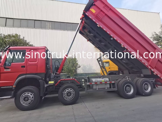 HOWO 12 τροχών Sinotruk 8X4 Dump Truck 400hp για την εξόρυξη LHD U Type Container