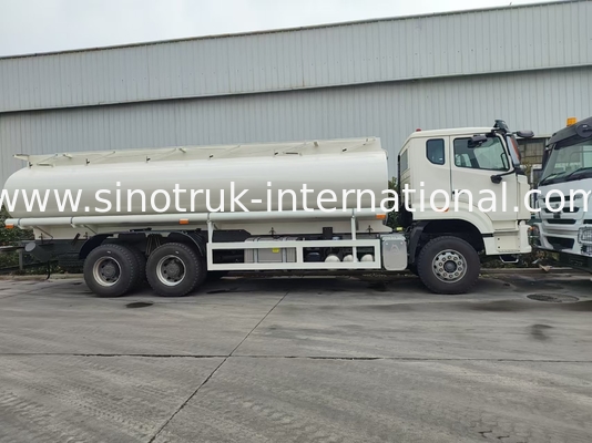 HOWO 25CBM 6*4 Τρακ Tank Oil 380HP Strong Horsepower Λευκό