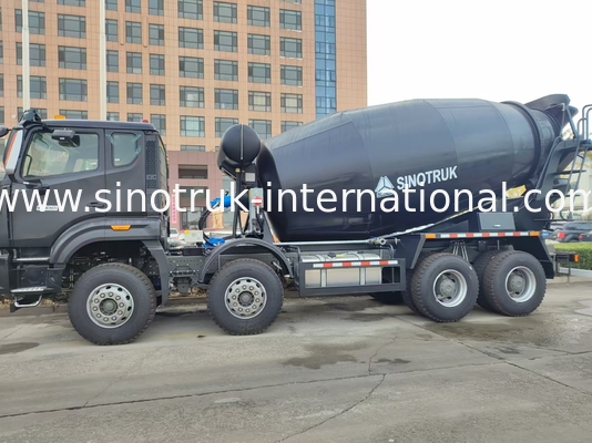 HOWO Mixer Truck 12CBM 380HP H77L Καμπίνα Μαύρη