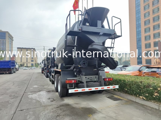 HOWO Mixer Truck 12CBM 380HP H77L Καμπίνα Μαύρη