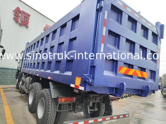 8X4 Blue Tipper Dump Truck 380hp 12 τροχών Λευκό H77L ZZ3317V3567B1 Τύπος U